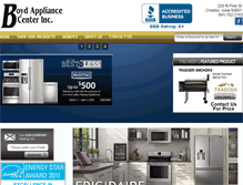 Tablet Screenshot of boydappliance.net